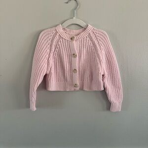 Pink Knit Button-Up Sweater 2T